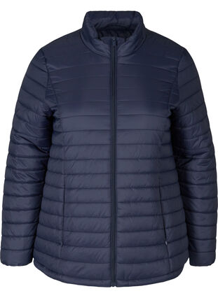 Short quilted jacket with a zip, Night Sky, Packshot image number 0