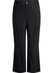 Suit trousers with high waist and straight fit, Black, Packshot image number 0