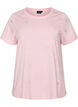 Organic cotton t-shirt with hearts, Rose, Packshot image number 0