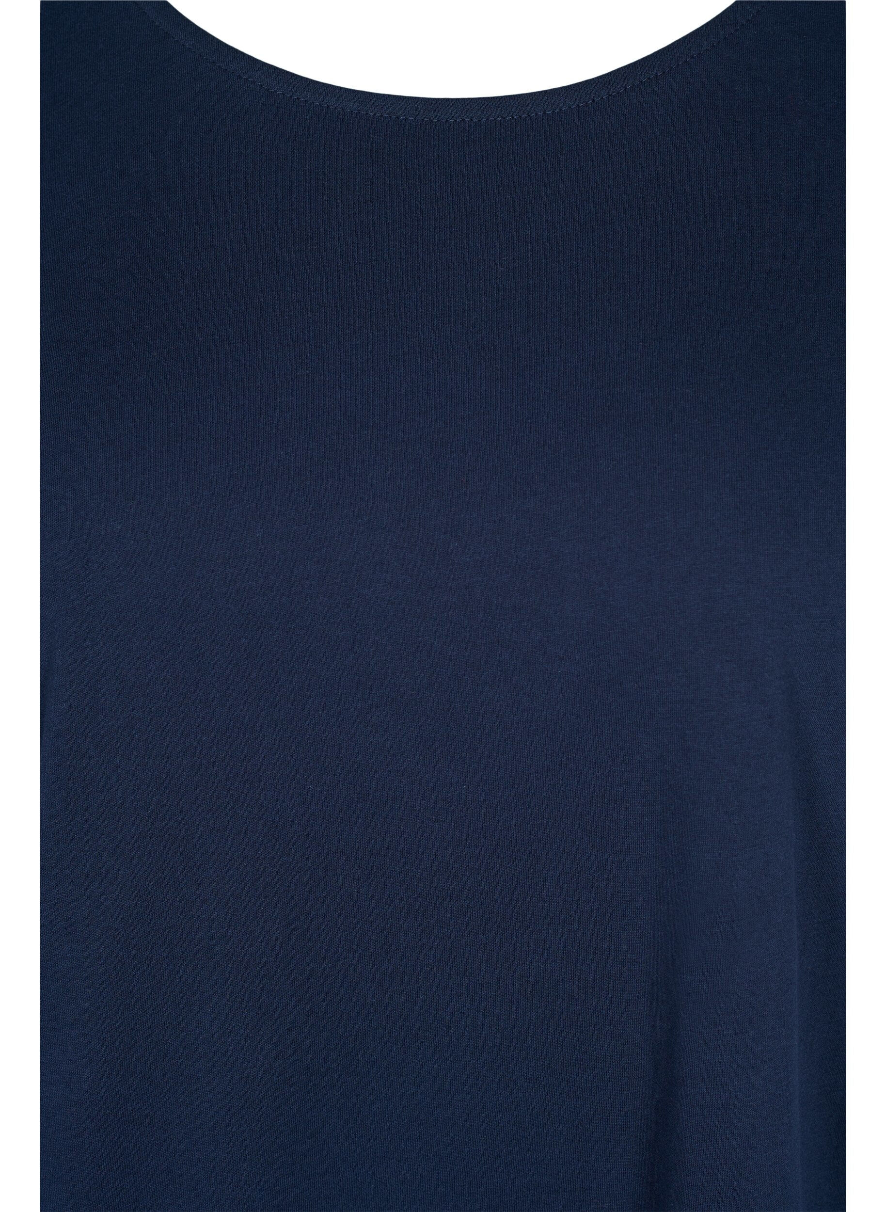 Zizzifashion Cotton mix t-shirt, Navy Blazer, Packshot image number 2