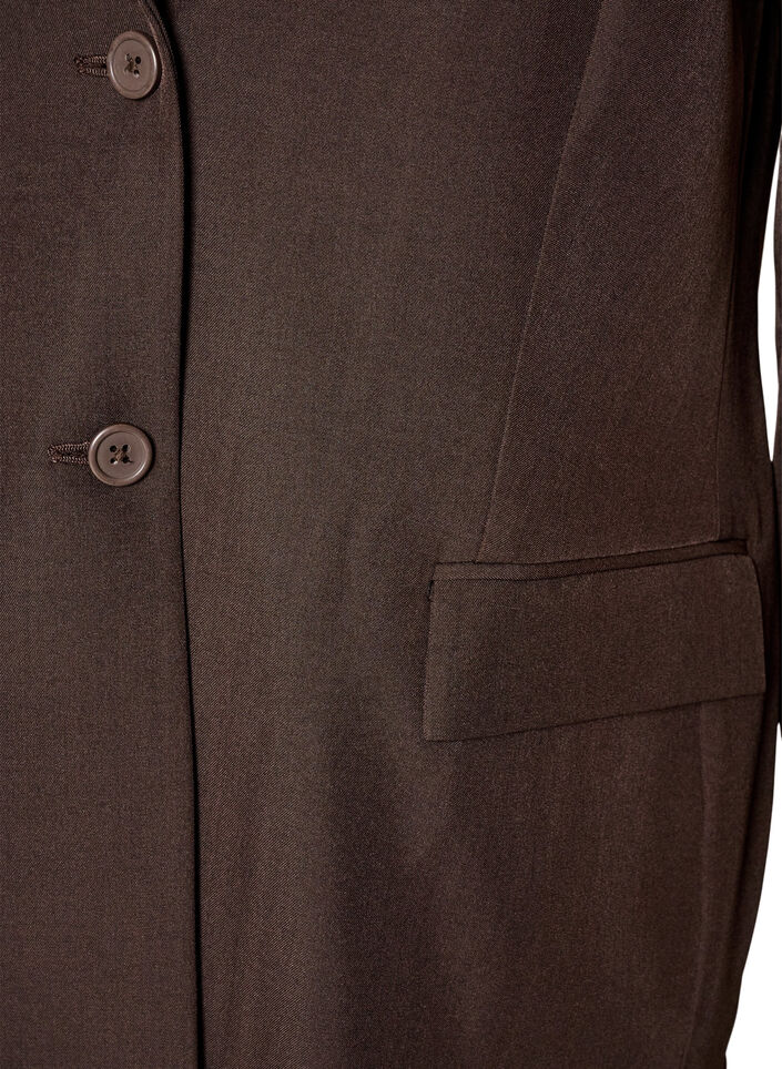 Blazer with pockets and slits, Brown, Packshot image number 2