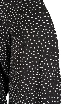 Long kimono with polka dots, Black w. Dot, Packshot image number 2