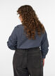 Checked shirt with rhinestones, Blue, Model image number 2