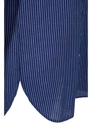 Striped shirt in 100% cotton, Ocean Cavern Stripe, Packshot image number 3