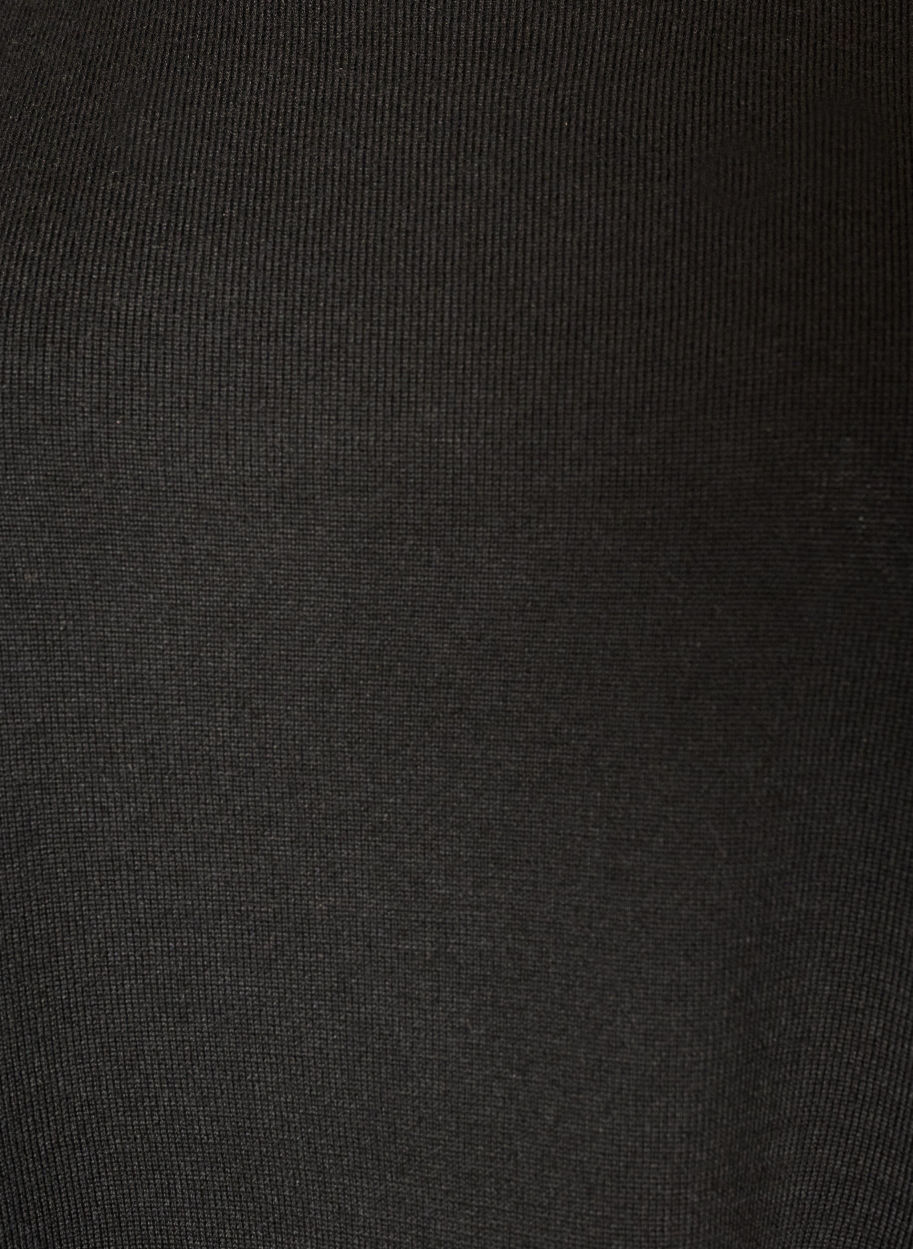 ZizzifashionKnitted blouse with layered effect and lace trim, Black, Packshot image number 2