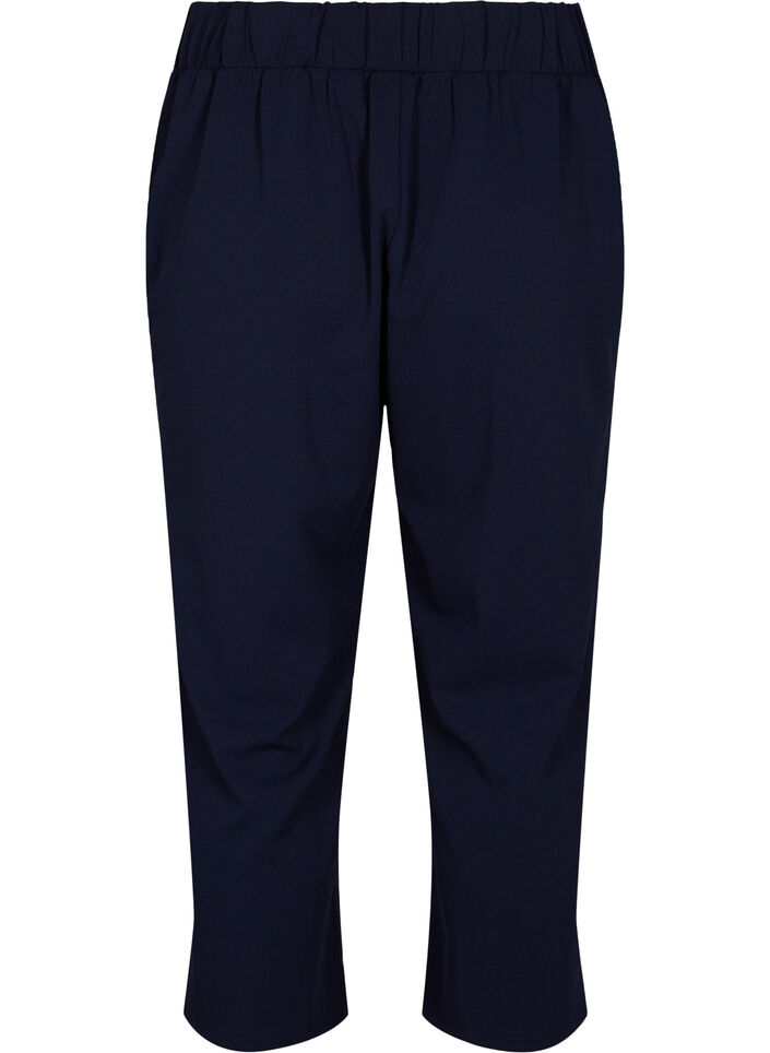 Ankle length trousers with loose fit, Blue, Packshot image number 1