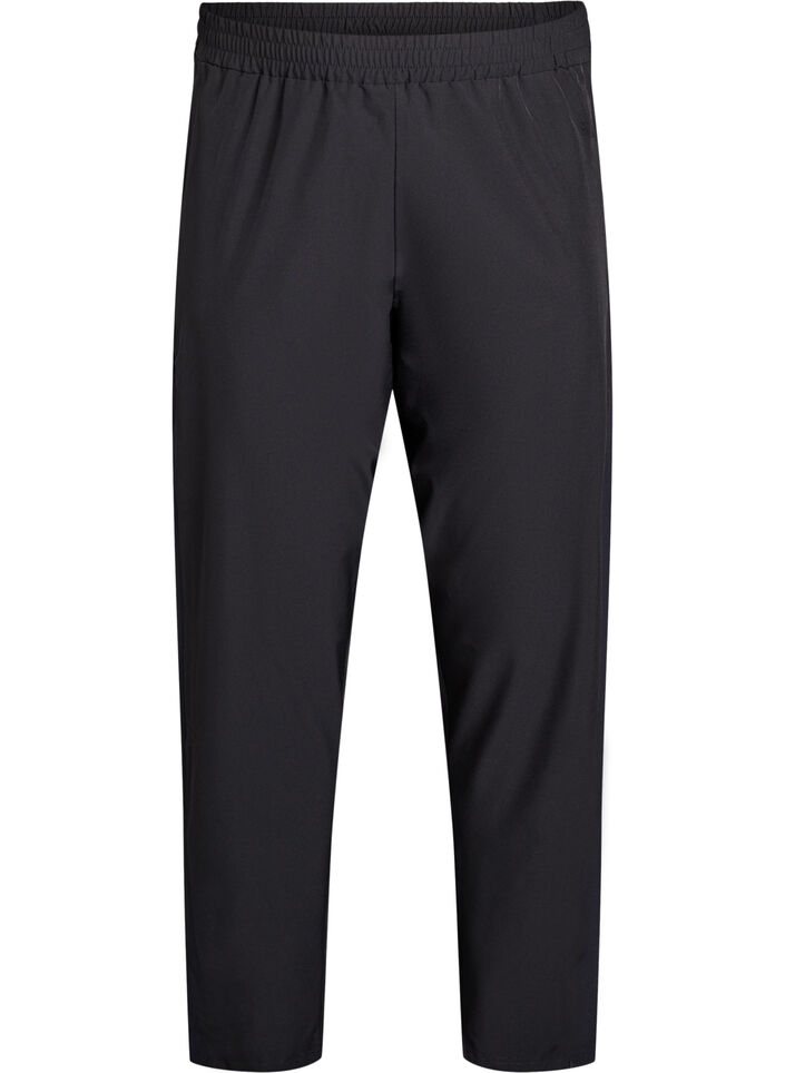 Lightweight training trousers with pockets, Black, Packshot image number 0