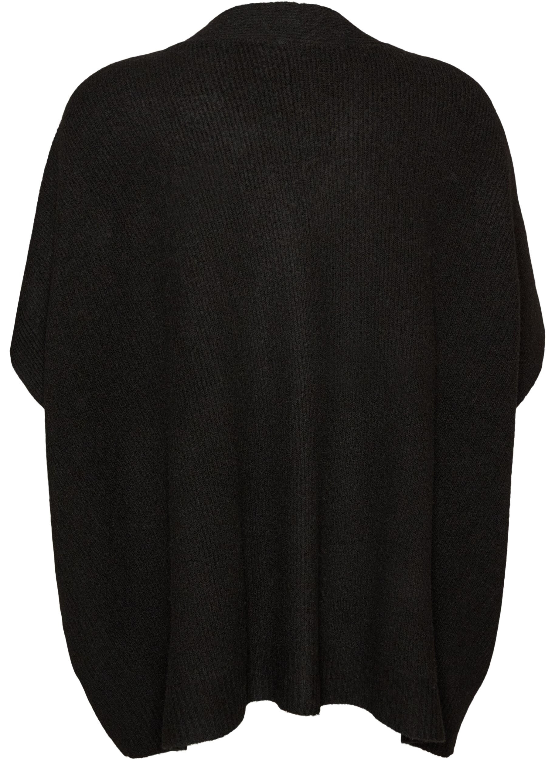 ZizzifashionCardigan with open front and wide sleeves, Black, Packshot image number 1