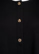 Cardigan with decorative buttons and long sleeves, Black, Packshot image number 2