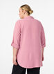 Shirt with chest pockets and 3/4 sleeves, Rose, Model image number 2