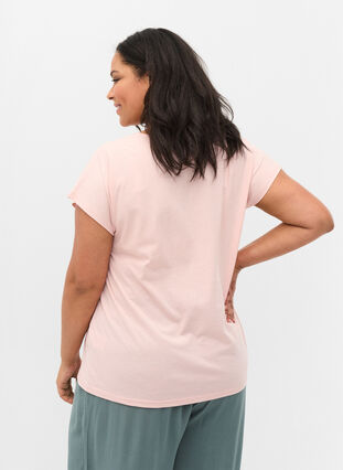 Cotton mix t-shirt, Rose Smoke, Model image number 1