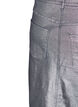 Silver coated midi skirt, Gun Sliver, Packshot image number 3