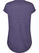 Short sleeve nightgown with text print, Purple, Packshot image number 1