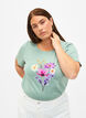 T-shirts with floral motif, Chinois G. w. Flower, Model image number 0