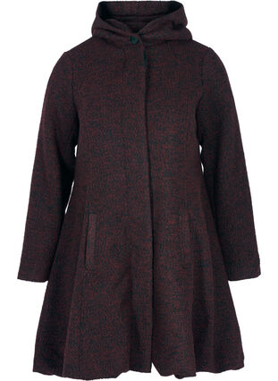 Long coat with wool, Port R. mlg, Packshot image number 0