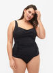 Tankini with draping, Black, Model image number 0