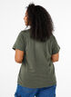 Organic cotton T-shirt with print, Green, Model image number 1