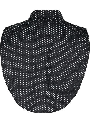 Loose collar with polka dots, Black w. White, Packshot image number 1