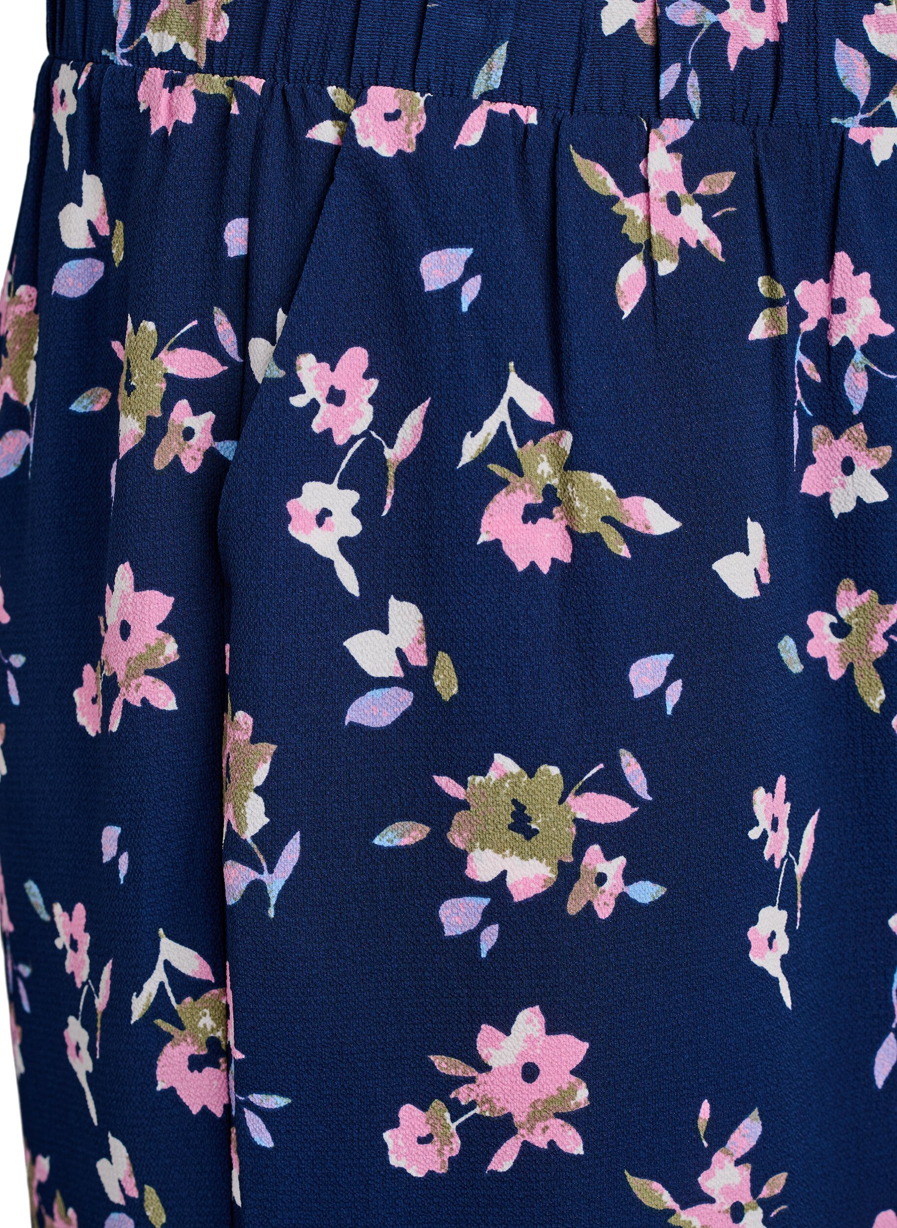 Zizzifashion Culotte trousers with print, Blue, Packshot image number 2