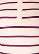 Rib T-shirt with stripes and button detail, Purple, Packshot image number 2