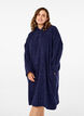 Terry poncho with hood, Navy Blazer, Model image number 0