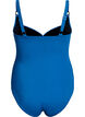 Padded swimsuit with draping, Blue, Packshot image number 1