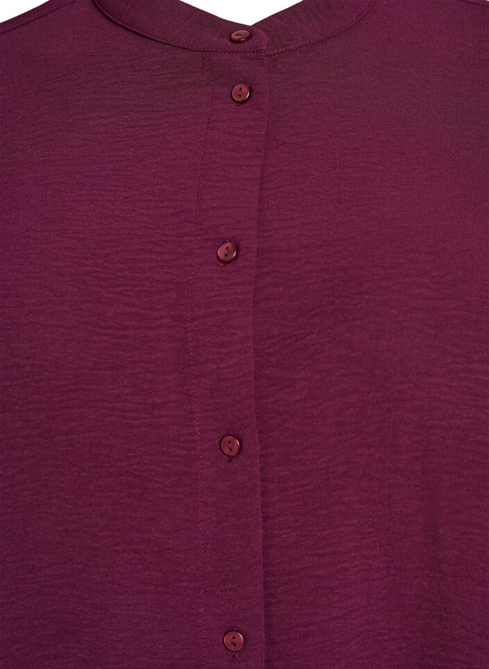 Tunic with 3/4 sleeves, Dark Bordeaux, Packshot image number 2