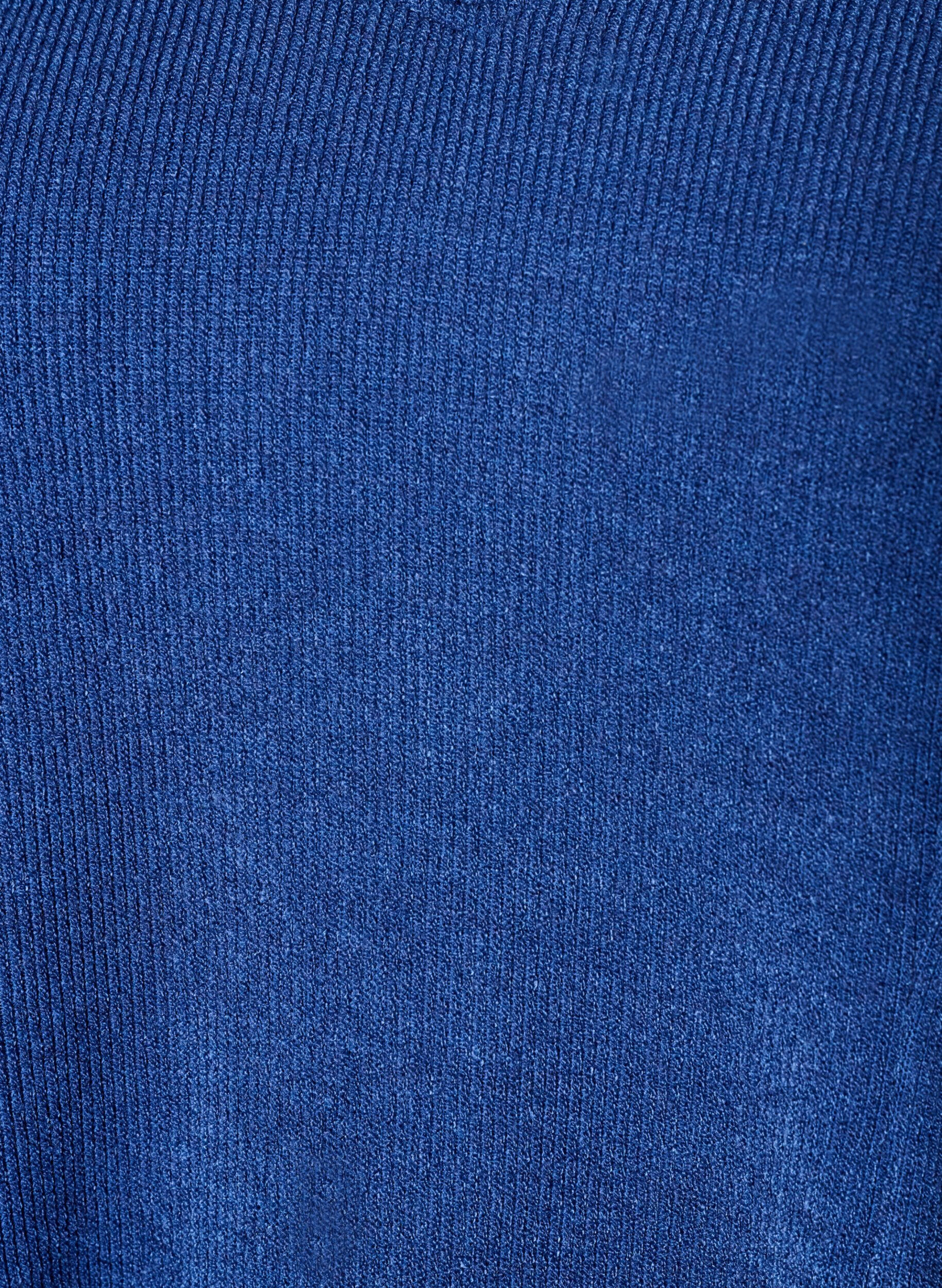 ZizzifashionJersey blouse with a ribbed texture and an A-line fit, Blue, Packshot image number 2