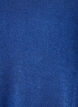 Jersey blouse with a ribbed texture and an A-line fit, Blue, Packshot image number 2
