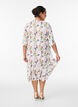 Floral midi dress with 3/4 sleeves, Rose, Model image number 1