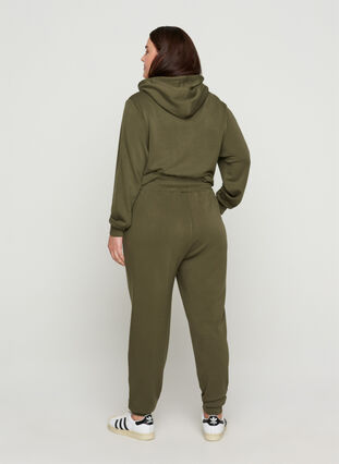 Sweatpants with pockets and drawstrings, Ivy Green, Model image number 1