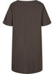 Short-sleeved cotton dress with buttons, Khaki Green, Packshot image number 1