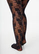 30 denier tights with floral pattern, Black, Model image number 2