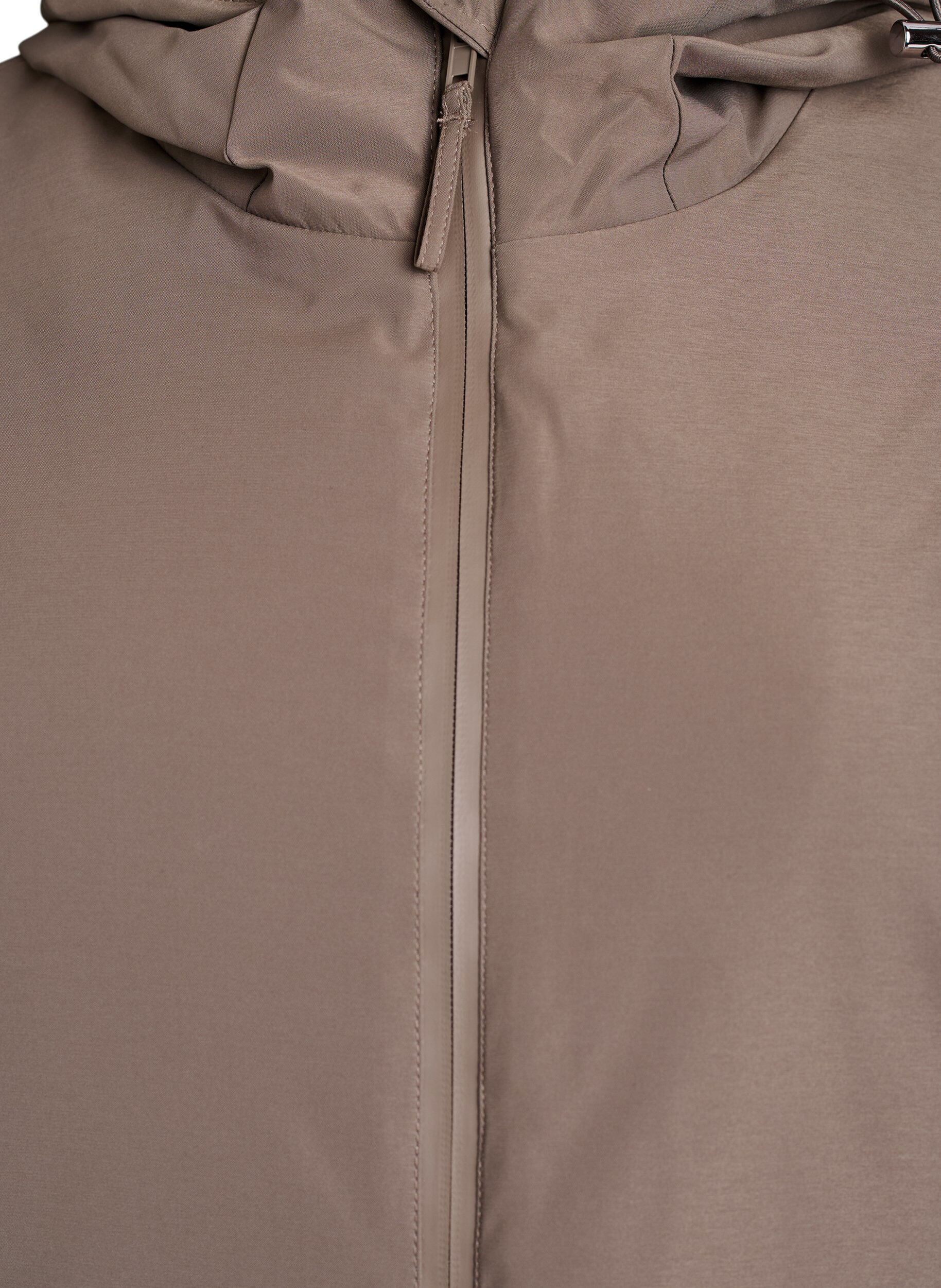 Zizzifashion Winter jacket with adjustable waist, Brown, Packshot image number 2