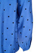 Dotted blouse with long sleeves, Blue, Packshot image number 3