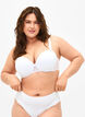 Moulded bra with mesh, White, Model image number 0