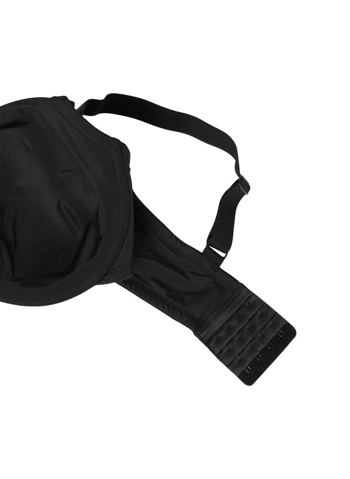 Moulded bra with string detail, Black, Packshot image number 3