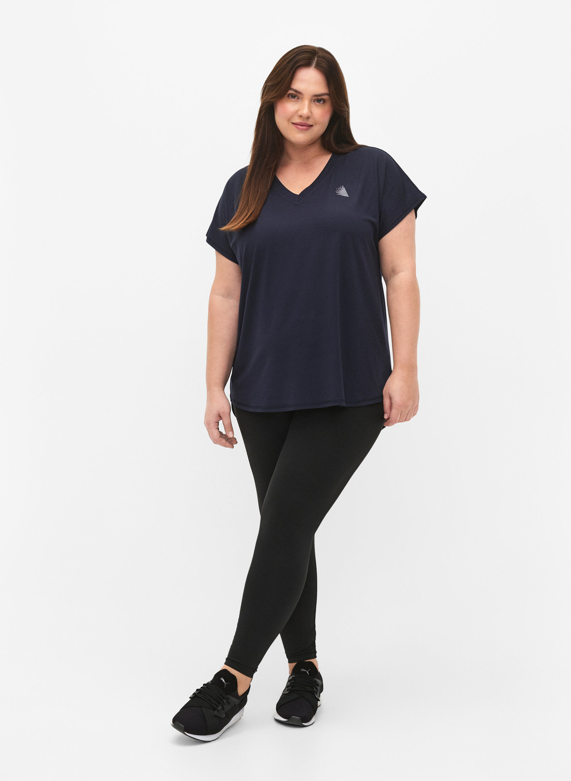 Zizzifashion Training t-shirt with v-neck, Night Sky, Model image number 2