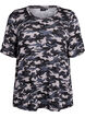 T-shirt with TENCEL&trade; Lyocell and camouflage print, Grey, Packshot image number 0