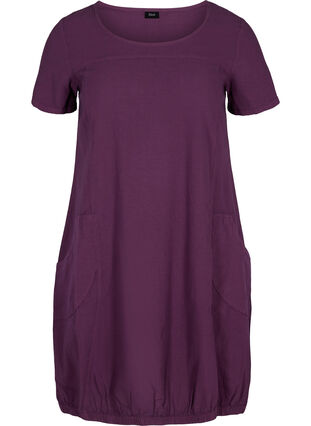 Dress with pockets, Dark Purple, Packshot image number 0