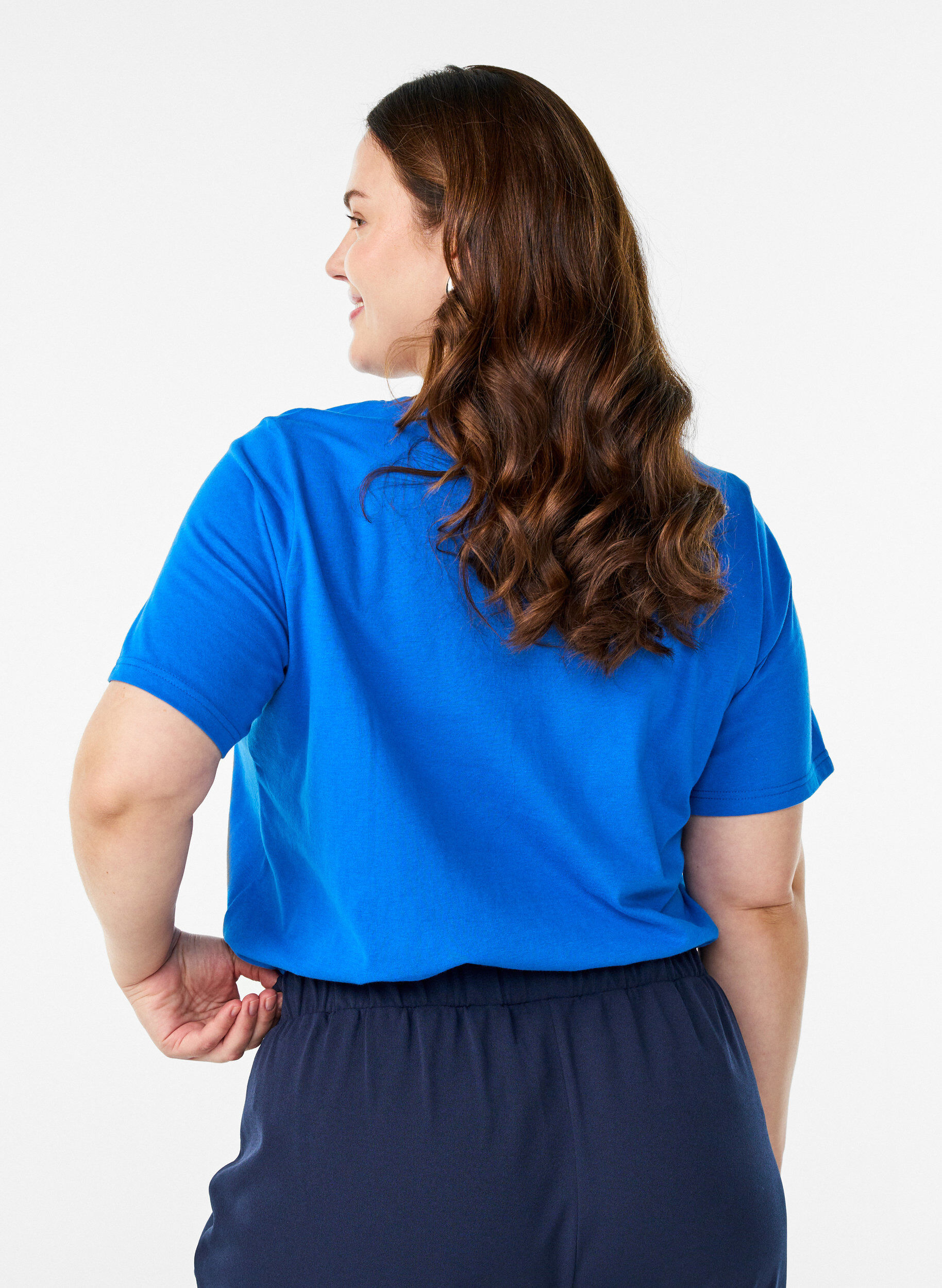 ZizzifashionT-shirt with motif, Blue, Model image number 2