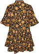 Floral cotton dress with ruffle details and a loose A-line shape, Orange, Packshot image number 1