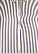 Long striped shirt with button detail on the back, Black, Packshot image number 2