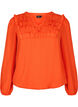 Long-sleeved blouse with frilled details (GRS), Orange.com, Packshot image number 0