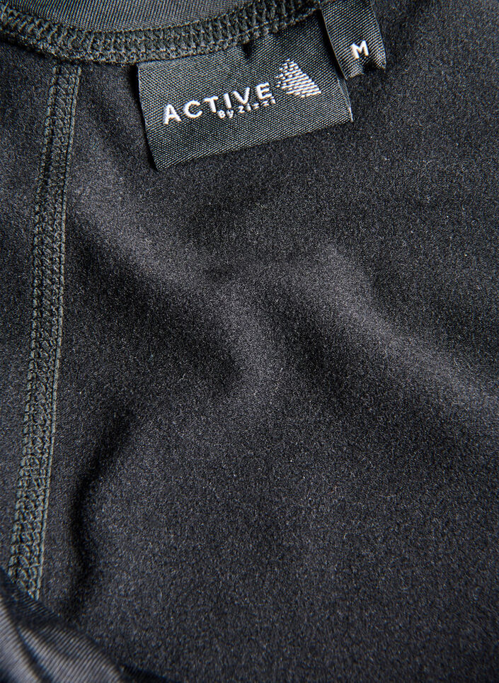 Training tights with fleece lining, Black, Packshot image number 3