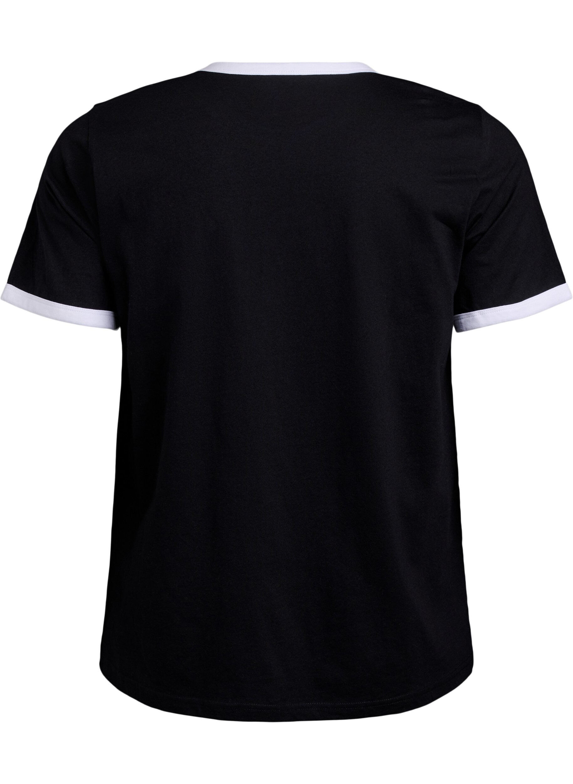 Zizzifashion T-shirt with text print, Black w.An. Wh.Paris, Packshot image number 1