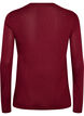 Long-sleeved blouse in wool and viscose, Red, Packshot image number 1