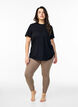 Basic leggings in viscose, Brown, Model image number 1