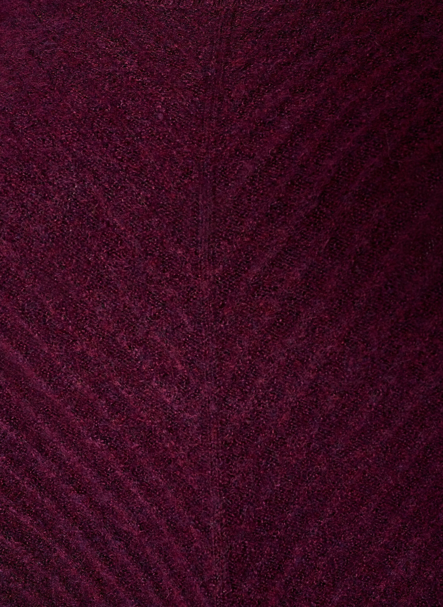 ZizzifashionShort knitted dress with a V-shaped textured pattern, Red, Packshot image number 2