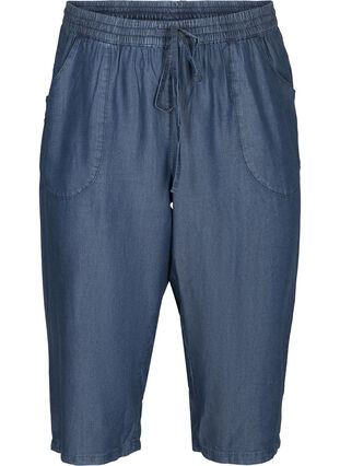 3/4 length trousers, Medium Blue, Packshot image number 0